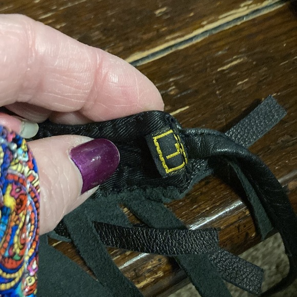 Wilson’s Maxima leather fringe halter top. Size L pre owned . Summertime - Picture 9 of 10